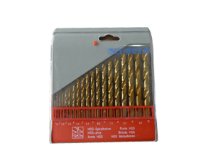 19pcs HSS drill sizes:1-10x0.5mm  